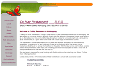 Desktop Screenshot of comayrestaurant.com.au