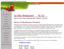 Tablet Screenshot of comayrestaurant.com.au